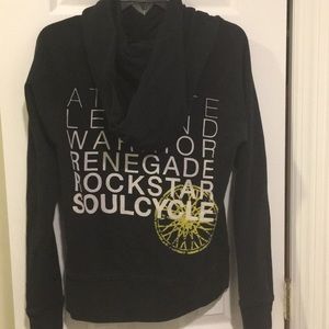 Soul cycle black comfy sweatshirt